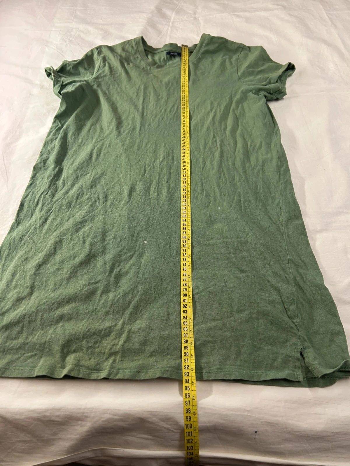 Dark green solid vintage Kiabi t-shirt – photo 8